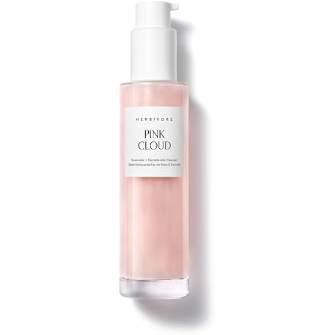 HERBIVORE NATURAL PINK CLOUD ROSEWATER + TREMELLA CREAMY JELLY CLEANSER TRULY NATURAL, CLEAN BEAUTY (100ML) - Image 1